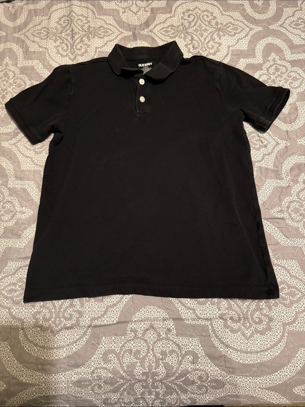 Old Navy Black Boys Polo Shirt
